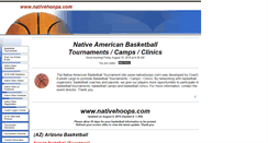 Desktop Screenshot of nativehoops.com