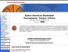 Tablet Screenshot of nativehoops.com